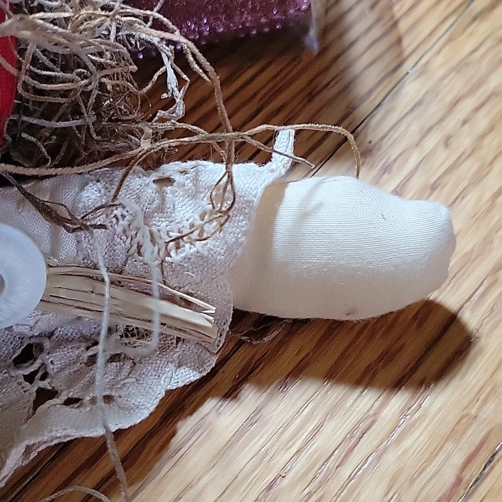 Decorative angel doll with silver star halo